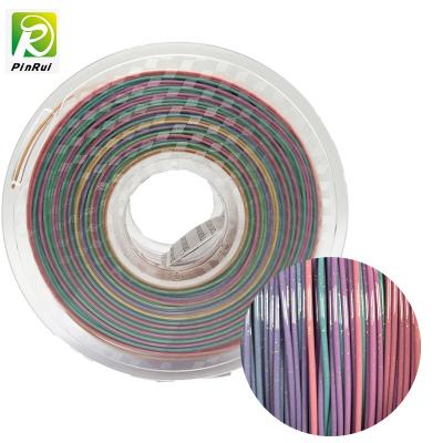 China Filament Sparkle Twinklings-Regenbogen-Farbe Winkels des Leistungshebels 1.75mm Drucker-3D zu verkaufen