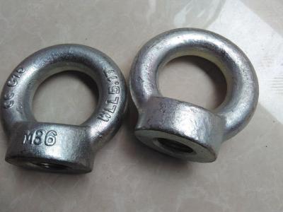 China Heavy Duty Steel Lifting Eye Bolt Nuts Germany DIN582 M100 for Mining Machinery for sale