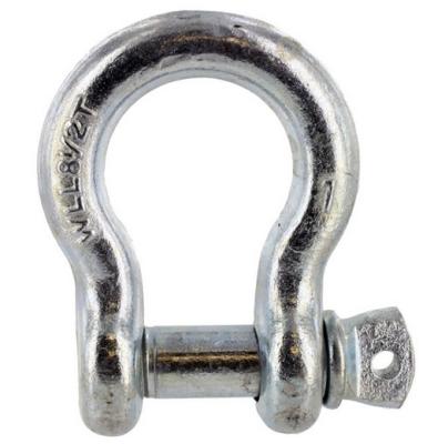 China US Type Screw Pin Lifting Shackle Galvanized Size 3/4 WLL 4.75T  for Chain fittings for sale