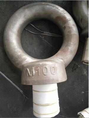 China Heavy Duty Forged parts Lifting Eye Bolt , Germany DIN580 M100 for Marine for sale