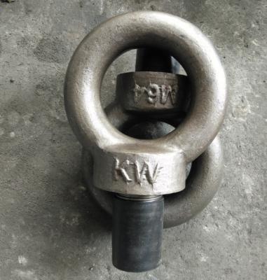 China Hot forged Heavy Duty Eye Bolt with M64 Male Thread , 1.24T lifting , 206mm head for sale