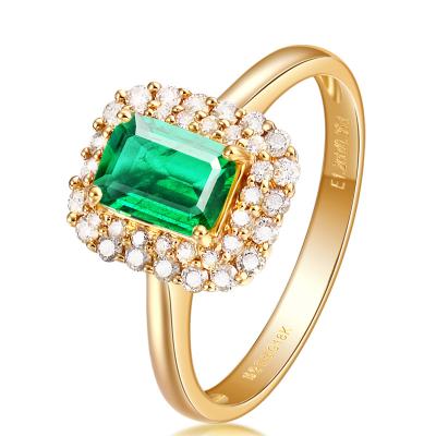 China Adjustable Emerald Ring 925 Sterling Silver Women Rings For Newcomer Ceremony Gift CLASSIC for sale