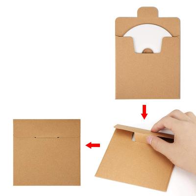 China CD DVD Packing OEM Paper Bag Custom CD DVD VCD Cover Eco - Friendly Kraft Paper Sleeve for sale