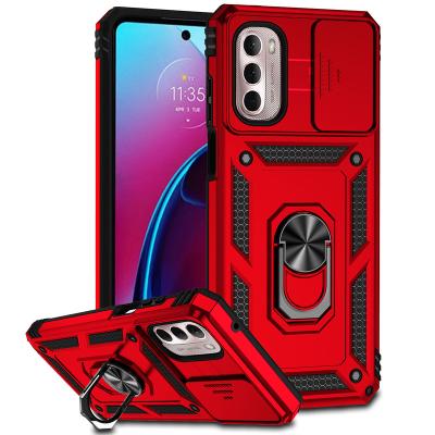 China Shockproof Slide Camera Protect Rotating Armor 360 Kickstand Car Holder Case For MOTO Motorola G Stylus 4G Hybrid 2 in 1 Case for sale