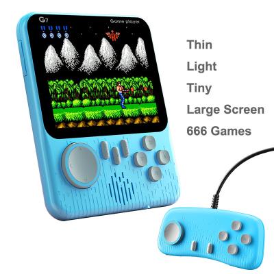 China Connect TV Gift For Kids 666 In 1 Portable Slim Handheld Controller Video Game Console 3.5 Inch Built In Game Players 666 Games for sale