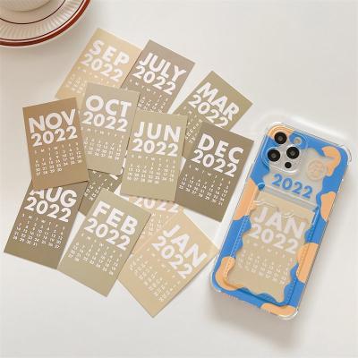 China Creative Shockproof Card Slots Phone Shockproof Shape For iPhone 13 pro 12 max 11 pro max with 12 months calendar cards for sale