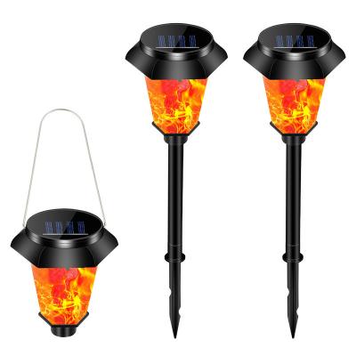 China Solar Garden LED Flame Light Lawn Landscape Lantern Waterproof Torch Wireless Solar Dancing Flame Flickering Light for sale