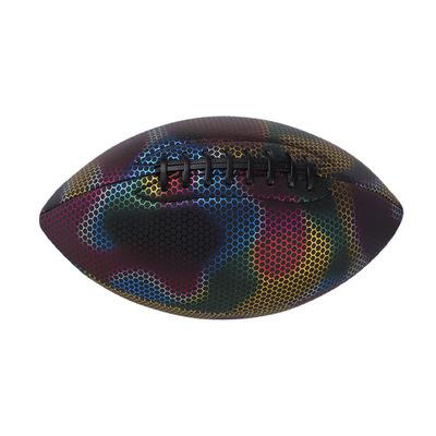 China Popular explosive holographic luminous reflective football suitable for night parties is an american football toy for boys for sale