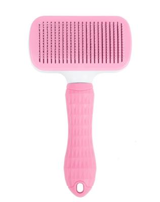 China Factory direct sales viable pet self-cleaning brush, pet hair combing tools, stainless steel grooming tools pet hair brushes for sale