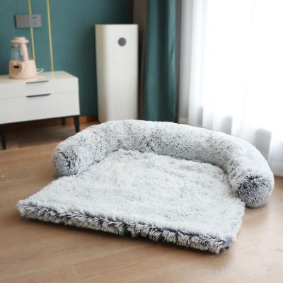 China Factory Direct Sales Plush Dog Kennel Cover Breathable Plush Blanket Dual Use Different Sizes Of High Quality Dog Kennel for sale