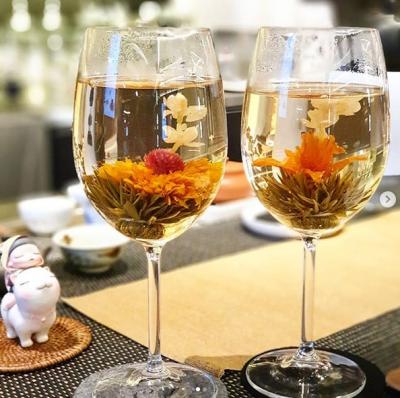 China Tea Drinks Organic Tea Blooming Tea with Globe Amaranth Marigold and Jasmine Flower Tea for sale