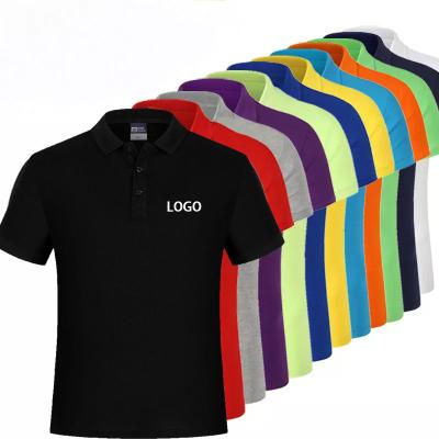 China Custom Simple Wholesale Cotton Mens Short T Shirts Anti-Wrinkle Polo Shirts Unisex 100% Sleeve Blank Polo Shirt for sale