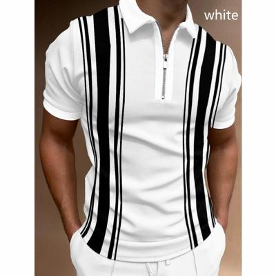 China Wholesale Casual Anti-wrinkle Lapel Zipper Men's Factory Sweatshirt Polo Shirts Golf Shirts for sale