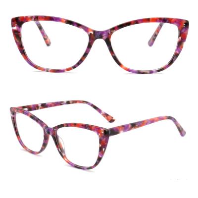 China Italy Designer Round Cateye Rectangle Fashionable Acetate Optical Frame Frames In Stock for sale