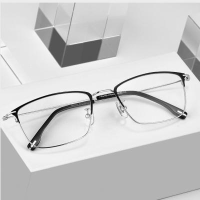 China Full Frame High Quality Super Lightweight 6.8G Women Fit Pure Titanium Glasses Glasses Titanium Frames for sale