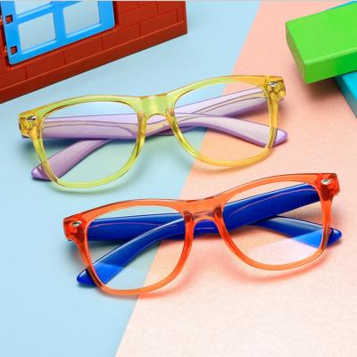 China Computer glasses wholesale fashion blue light blocking kids computer glasses frame kids silica gel glass cheap for sale