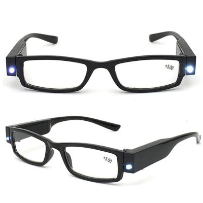 China Small Wholesale Prices Thin Rechargeable Lead Glasses Reading Glasses With Led Light for sale