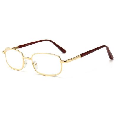 China Full Gold Retractable Metal Frame Computer Reading Glasses High Quality Metal Reading Glasses Made in China for sale