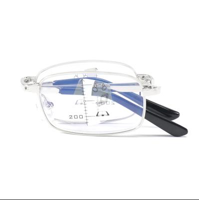 China Progressive reading glasses folding blue light multifocal progressive style reading glass anti blocking reading glasses for sale