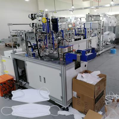 China Factory Automatic Disposable Medical Respirator KF94 Face Mask Making Machine Korea Mask Production Line for sale