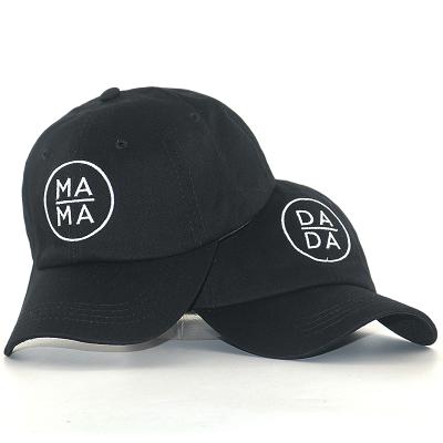 China DADA JOINT MOM sports baseball cap embroidery custom cotton fashion adjstable dad hat for sale