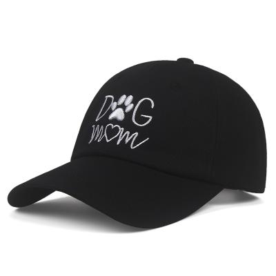 China New COMMON DOG MOM Embroidered Unisex Dad Adjustable Hat Cotton Golf Solid Baseball Cap for sale