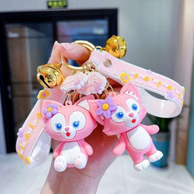 China LinaBell Car Pendant Key Chain Cartoon Doll Keychain Fashion Couples Plastic Cute Bag Ornament Key Chain Keychain Accessories Gift for sale