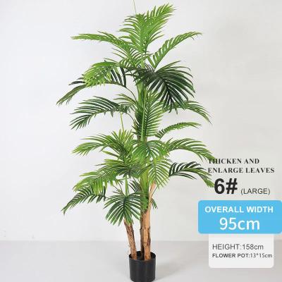 China interior & Outdoor Decoration Bonsai In China Stock Indoor Artificial Plants Wholesale Silk Bonsai Tree 180cm Tall Green Palm for sale