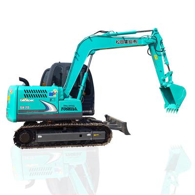 China Hydraulic 42kw SK75 Used Kobelco Mini Excavators For Sale for sale