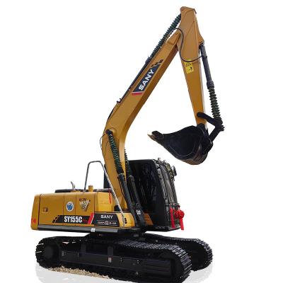 China SANY SY155 Used Crawler Excavator 84KW Rated Power 0.7m3 Bucket Capacity 15 Ton Weight for sale