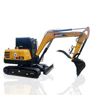 China SANY SY55 Mini Excavators Used 36kw Rated Power 0.25m3 Bucket Capacity for sale