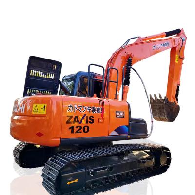 China Mini Used Hitachi ZX120 Excavator 12 Ton Original ISUZU Engine 66kw Rated Power for sale