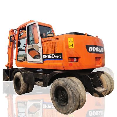 中国 Original Doosan DH150-7 Used Wheel Excavator 0.6m3 Bucket Capacity Quality Guaranteed 販売のため