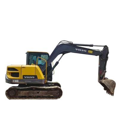 China Volvo EC80D mini escavadeiras hidráulicas usadas 0.34m3 balde à venda