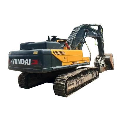 China Used Hyundai 505LVS Hydraulic Excavators 299kw Rated Power High Efficiency for sale