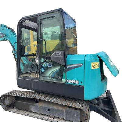 China Hydraulic SK60 Used Kobelco Mini Excavator 36KW Rated Power in stock for sale