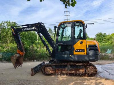 China Small Used Excavator Hyundai HX60 Excavator with 0.21m³ Bucket 36.2KW Used Construction Machine for sale