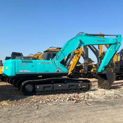 Китай Большой использованный скакальный экскаватор Kobelco SK350LC 1,6 м3 Вместимость ведра 35 т Для строительства продается