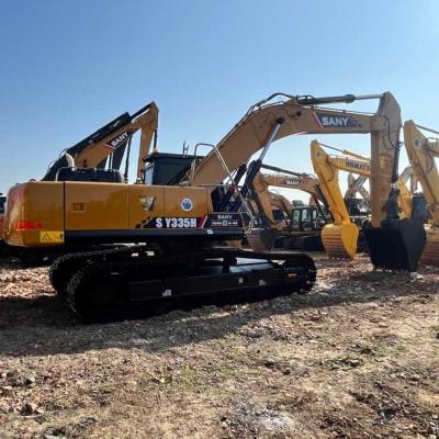 China 30Tons Excavator Used SANY SY335H Large Crawl Excavator 1.65m³ Bucket Capacity for sale