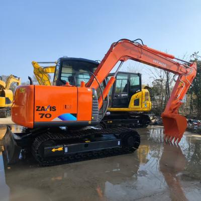 China used excavator 8 ton mini excavator hitachi zaxis70 second hand digger small 7ton hitachi excavator zx70 with good quality for sale