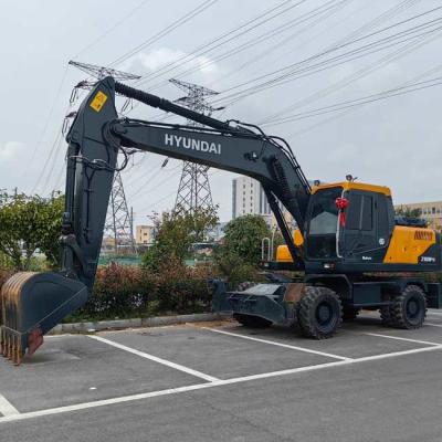 China Used Wheel Excavator Hyundai R210Wvs 0.92m3 Bucket Capacity Middle for sale