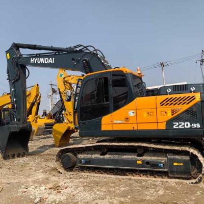 China Hyundai Crawl Excavator gebruikt R220-9s Bucket Capaciteit 1,0m3 Te koop