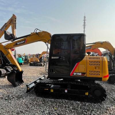 China SANY SY75Cpro Crawler Excavator 0.12m3 Bucket Capacity Compact Excavator for sale