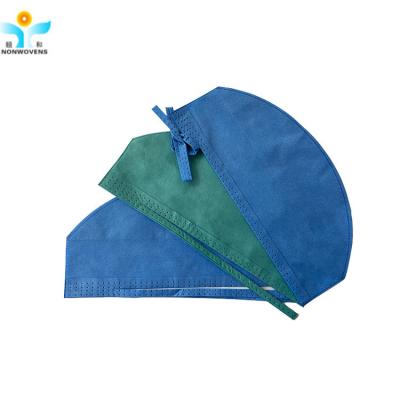 China 62x13cm Disposable Hair Net Cap , SMS Nonwoven Hair Scrub Caps for sale