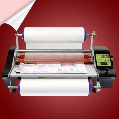 China DOM SEM Automatic Paper-feeding Photo Laminating Machine with Double Side Heating Cold Laminating A3 for sale