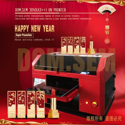 China Hotels DOM SEM A3 UV Flatbed Printer (big promotion) with UV machine 30*50cm printing a3 size printing for phone case/UV inkj logo/PVC card for sale