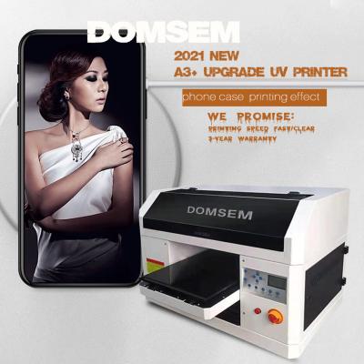 China Large Size 3360 Retail Double Varnish Printhead XP600 UV Flatbed Printer DOMSEM New Design for sale