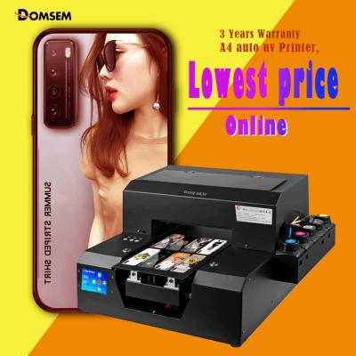 China Phone Case A4 Digital Auto Flatbed Multicolor UV Printer 2880dpi With EPSN Print Head for sale