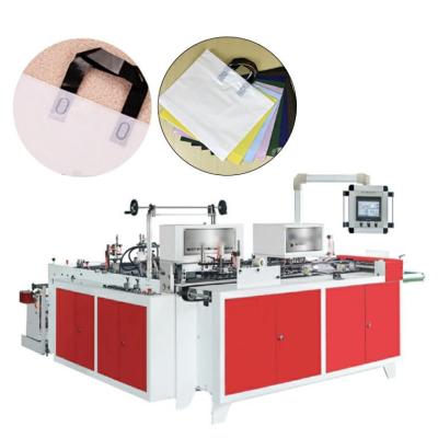 China Factory Customization ZXD-600 Automatic Plastic Bottom Sealing And Soft Loop Handle Bag Making Machine for sale