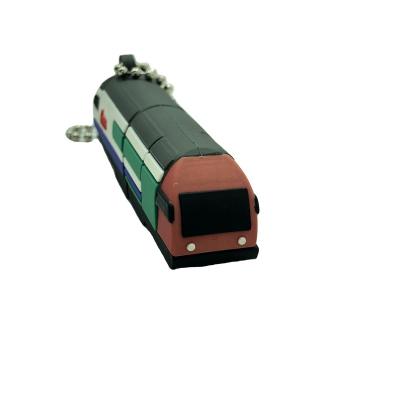 China New Ideas PVC Pendrive Shape USB Memory Stick Train Image USB3.0 USB Flash Drive Transport Gift for sale